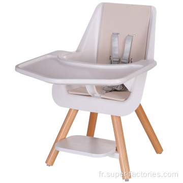 Chaise haute bébé en bois de bonne qualité